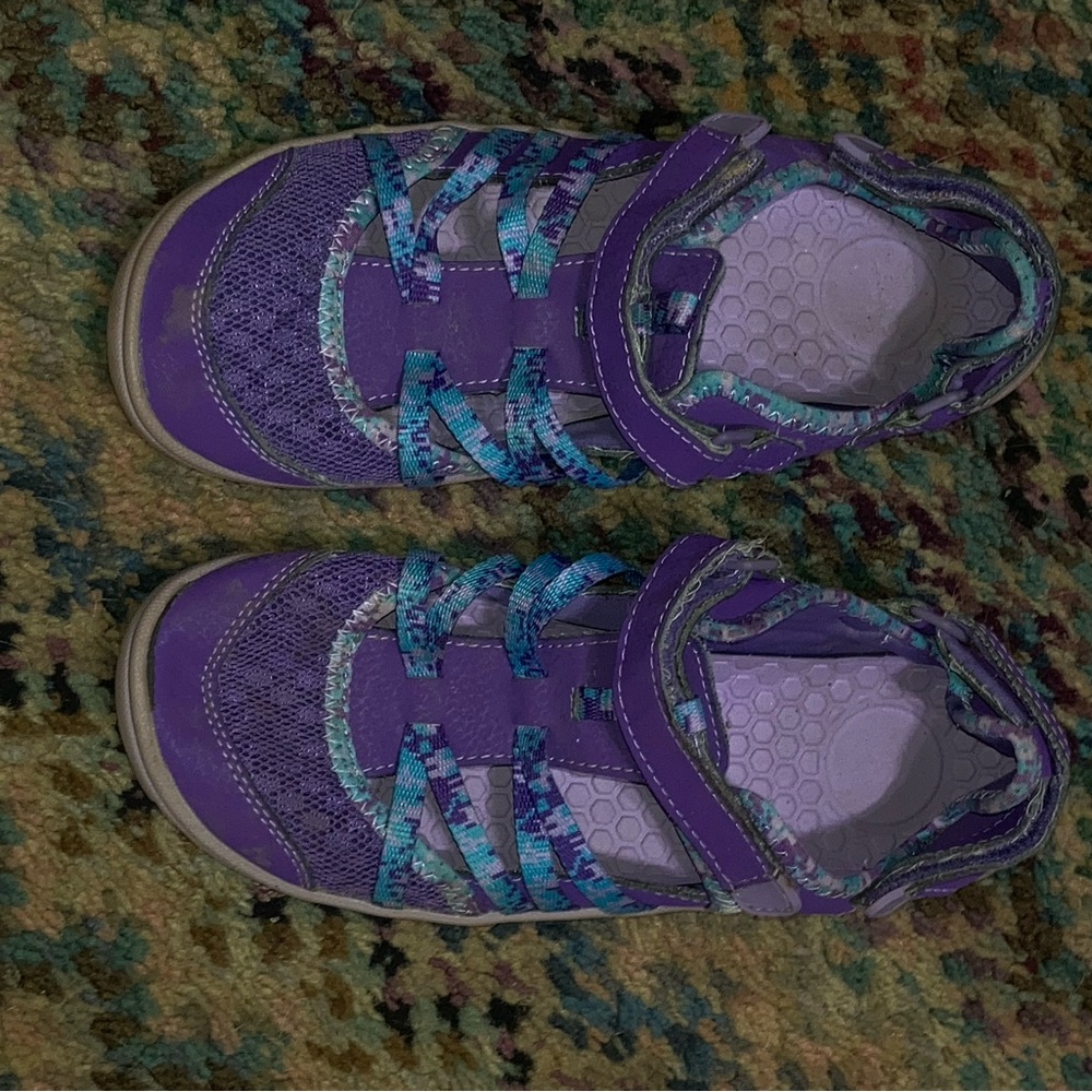 Purple and Blue Kids Shoes